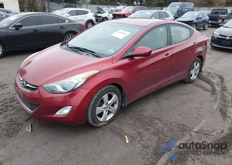 2013 Hyundai Elantra Gls from USA, damaged, VIN 5NPDH4AE8DH337293